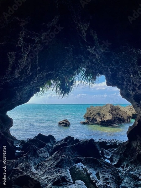 Fototapeta 沖縄の青い空と海