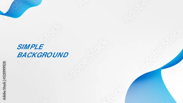 Obraz Simple Silver background with blue waves