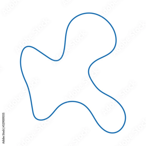 Fototapeta abstract modern line blob shape