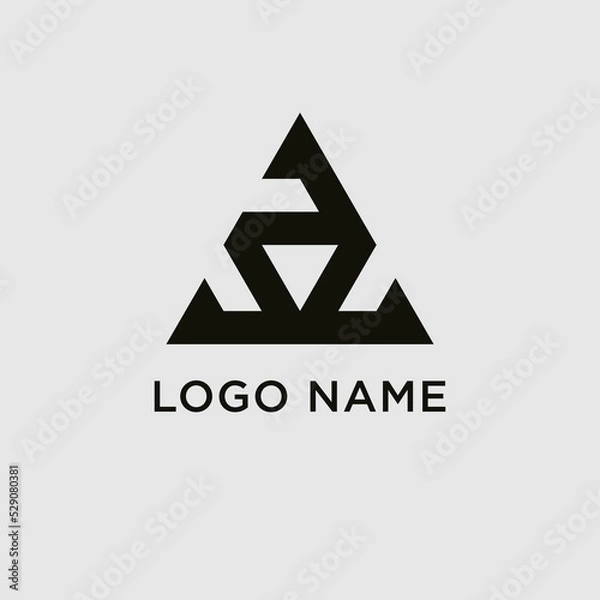 Obraz letter a logo design