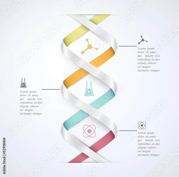 Fototapeta Science infographic