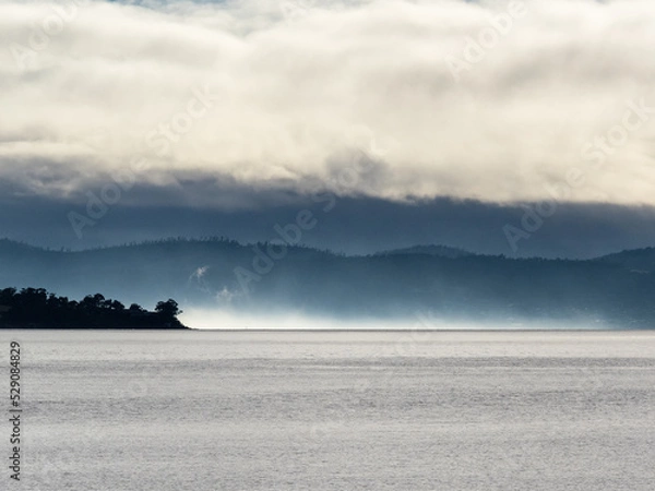 Obraz fog on the river