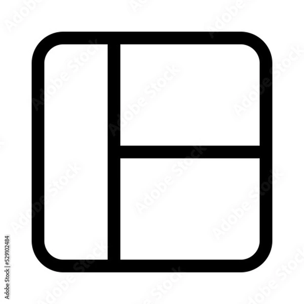 Fototapeta Table Row Icon