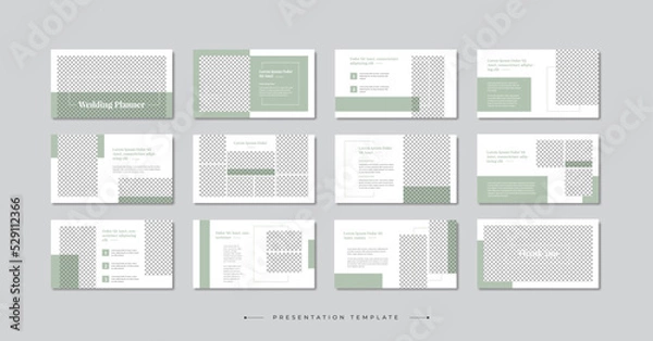 Fototapeta Wedding Powerpoint Presentation Template Design, google slides