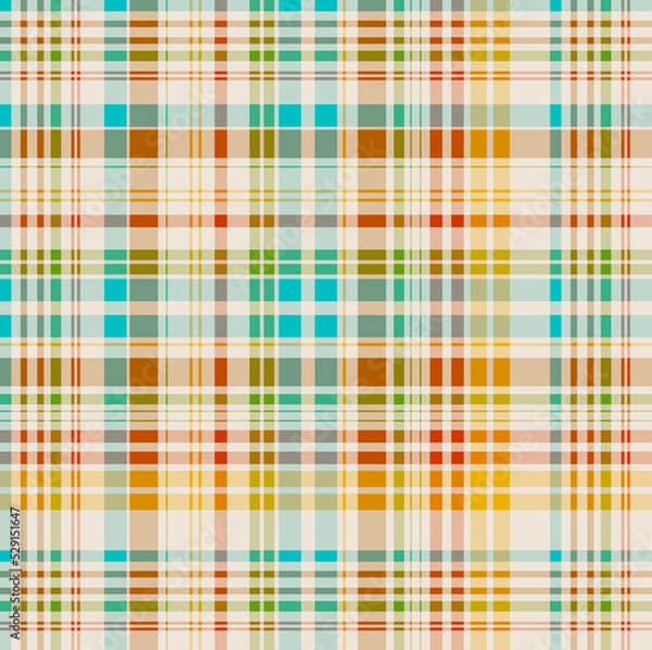 Fototapeta Stripe geometric multicolor plaid pattern background textile design, seamless tartan pattern