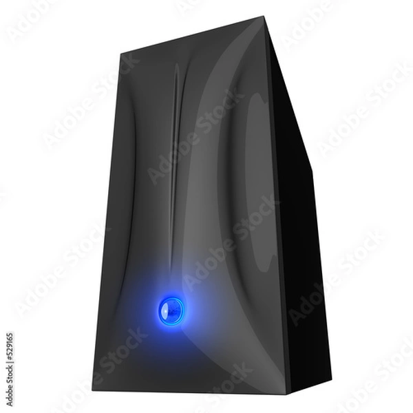Obraz black computer case 03