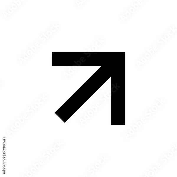 Fototapeta arrow symbol for icon design