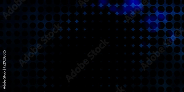Fototapeta Light BLUE vector backdrop with circles.