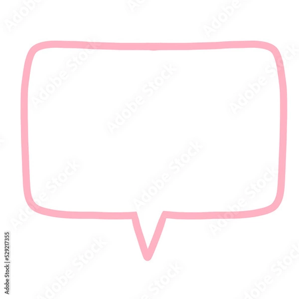 Obraz Cue Speech and Thought Bubble Doodle