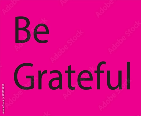 Obraz grateful vector illustration image clipart