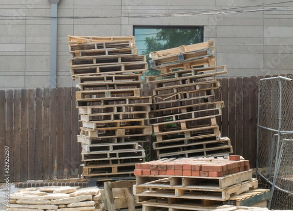 Fototapeta stack of pallets