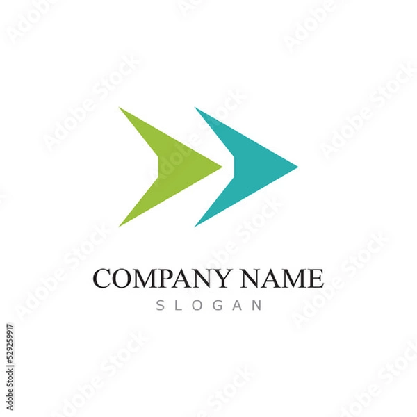 Fototapeta Arrow vector illustration icon