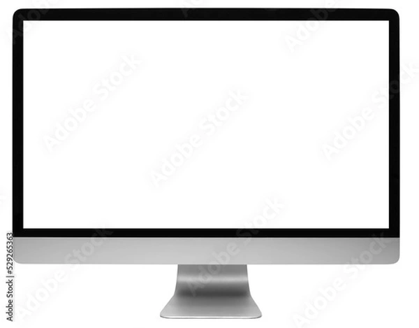 Fototapeta computer on withe background