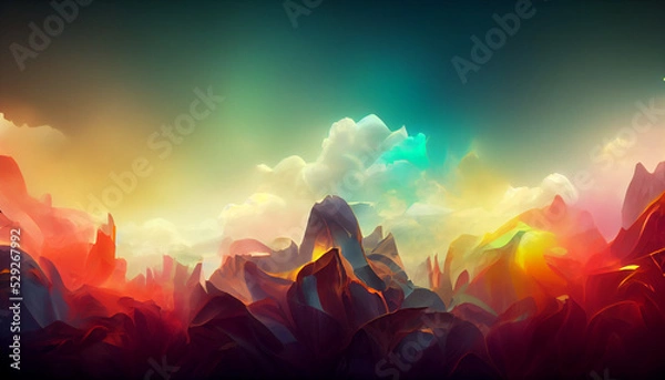 Fototapeta fire in the forest