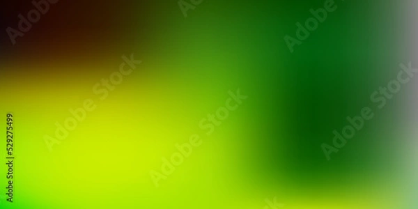 Fototapeta Light green, yellow vector blur backdrop.
