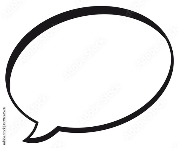 Obraz Isolated Comic Text Speech Bubble Illustration Asset 