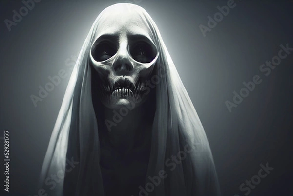 Obraz Upiorna postać ducha, malarstwo ducha