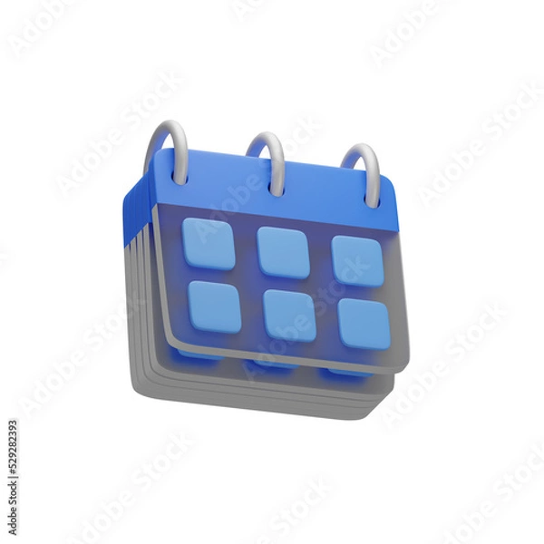 Obraz 3d rendering of calendar