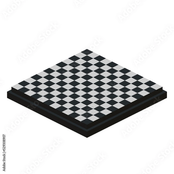 Fototapeta Isometic Dimetric Game Grid Podium Stands 26.66 degree
