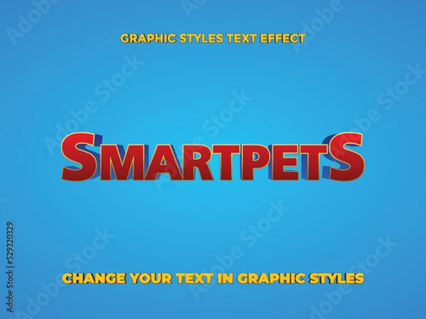 Fototapeta SMART PETS LOGO GRAPHIC STYLES TEXT EFFECT