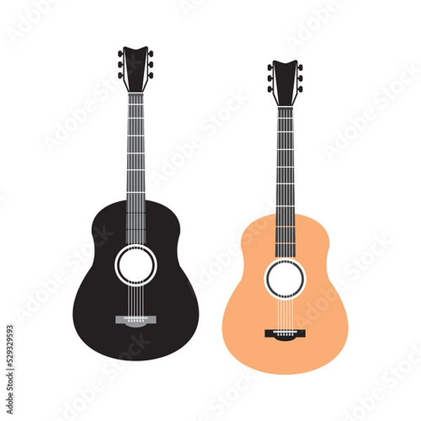 Obraz guitar icon vector illustration symbol