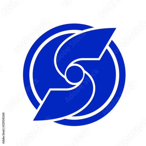 Obraz blue arrow icon