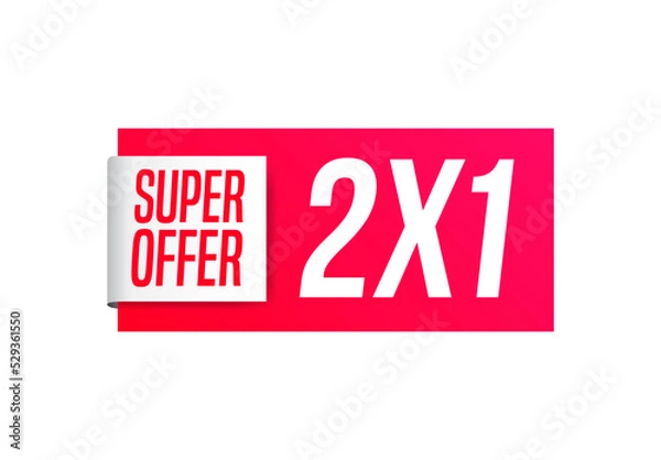 Obraz Super Offer 2X1 Shopping Label