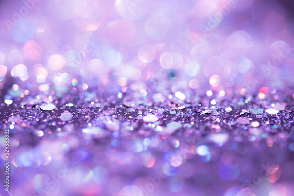 Obraz Purple bokeh lights, overlay or background. Soft focus effect