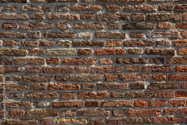 Obraz old red brick wall