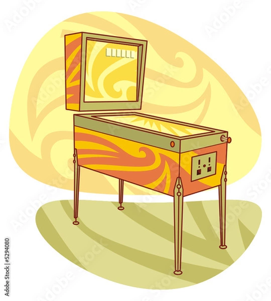 Fototapeta Maszyna do pinballowej gry retro