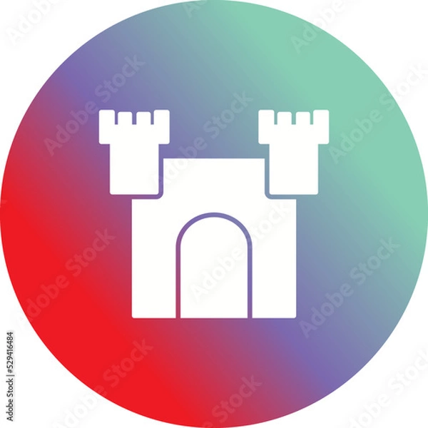 Fototapeta Unique Castle Vector Icon