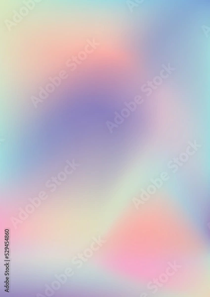 Obraz  Abstract blurred holographic gradient background. Vector eps 10.