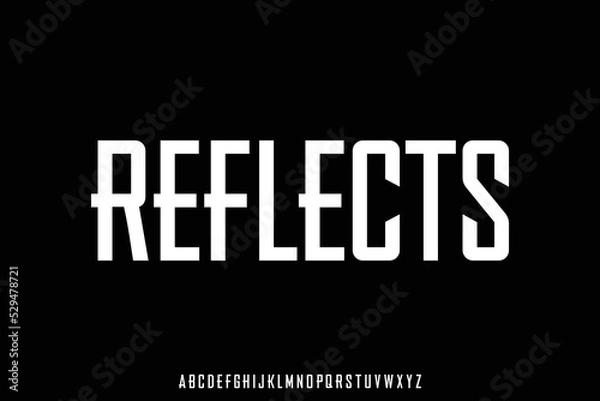 Obraz Unique strong condense display font vector