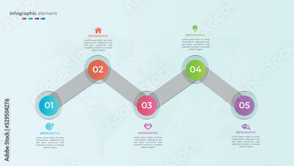 Obraz 	
Creative infographic diagram with transparent effect