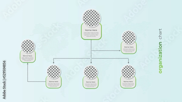Obraz Modern business organization chart and diagram design