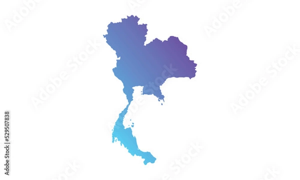 Fototapeta thailand background with color gradient