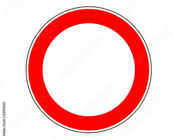 Obraz einfahrt verboten Verkehrsschild