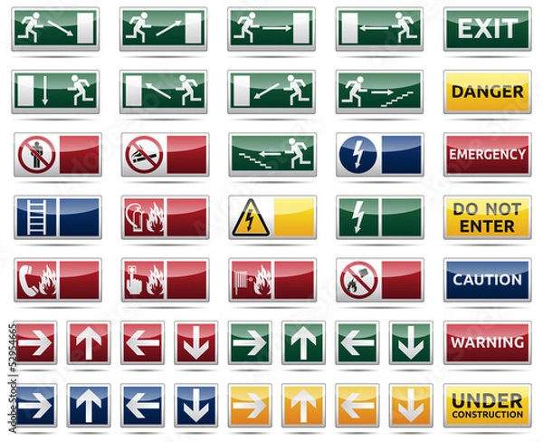 Obraz Danger warning sign