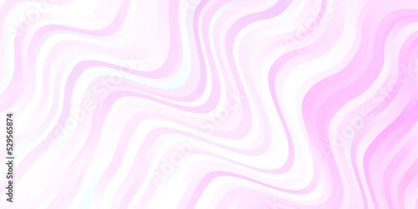 Fototapeta Light Purple, Pink vector template with curves.
