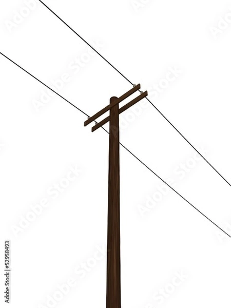 Obraz 3D Rendered Power Pole