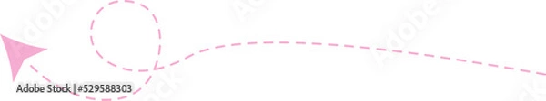 Fototapeta Dashed Line Arrow