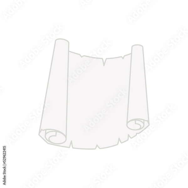 Fototapeta Flat Illustration Old Parchment Paper Texture Classic