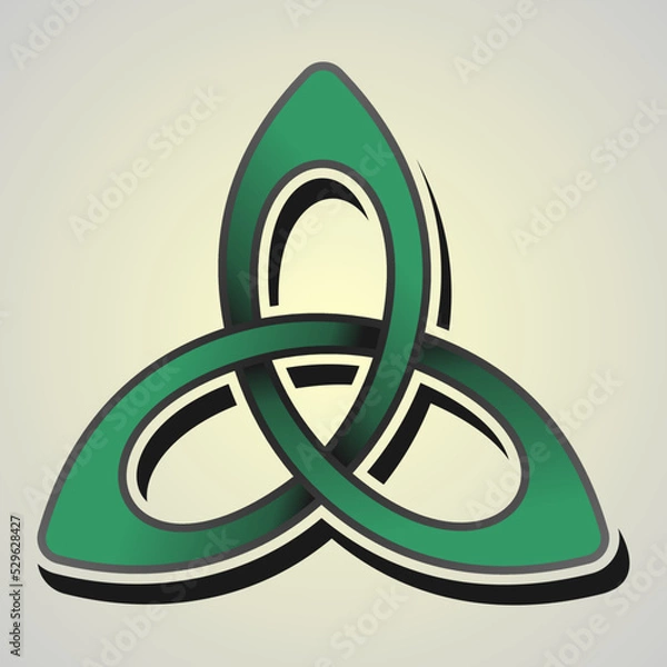 Fototapeta Celtic ornament. Vector isolated, painted.