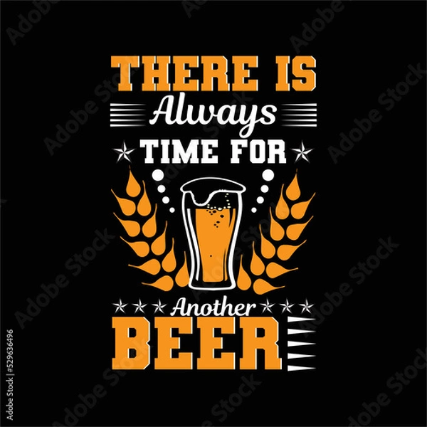 Obraz beer t shirt design vector