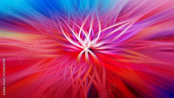 Obraz Absract colored flower - wallpaper