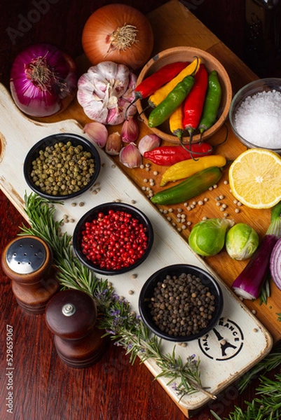 Obraz spices and vegetables