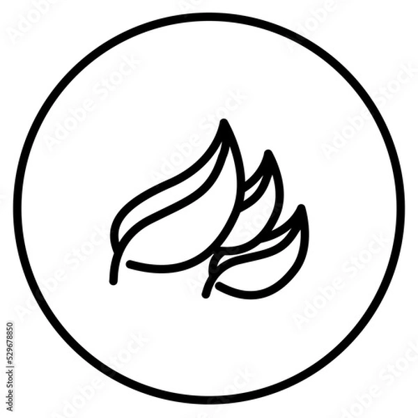 Fototapeta leafline icon set stock vector. illustration set