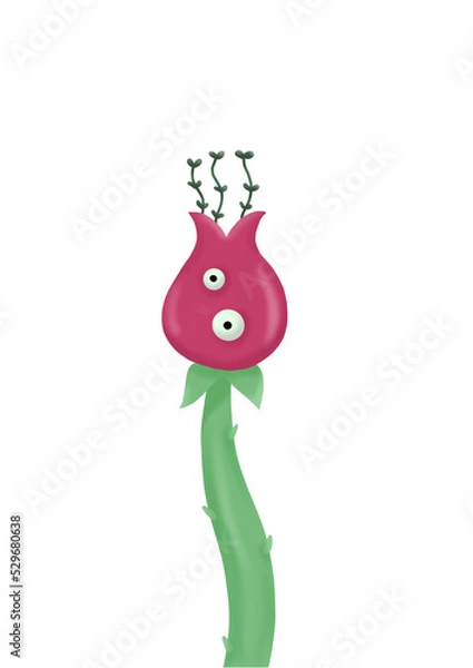 Obraz Pianta carnivora illustrata 3d