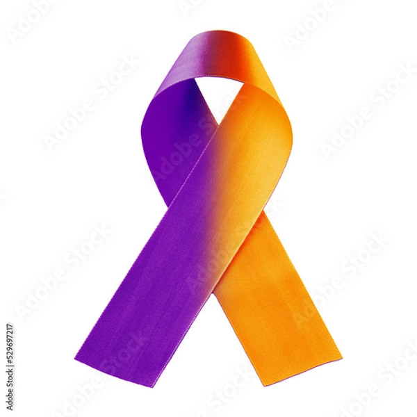 Obraz purple and orange ribbon