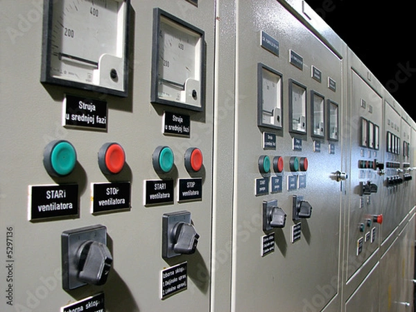 Obraz panel sterowania